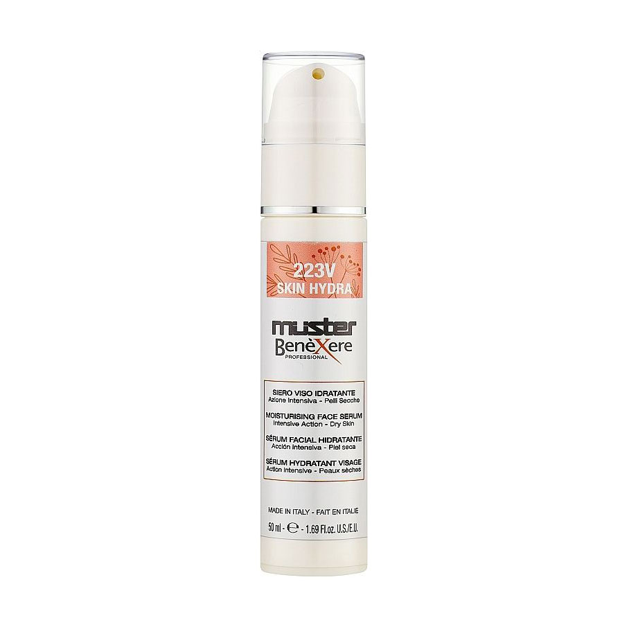 Уцінка! Зволожувальна сироватка для обличчя Muster Benexere Professional 223V Skin Hydra Moisturising Face Serum для сухої шкіри, 50 мл